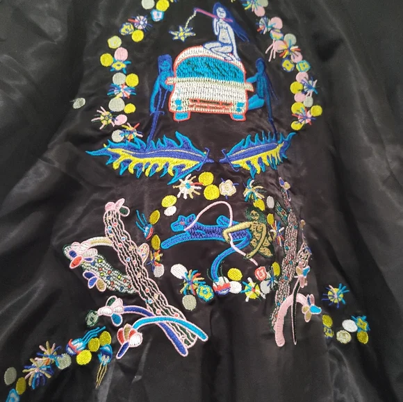 Diesel Black Jacket with Colorful Embroidery - Picture 8 of 14